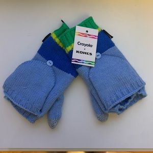 NWT Limited Edition Blue Crayola Mittens